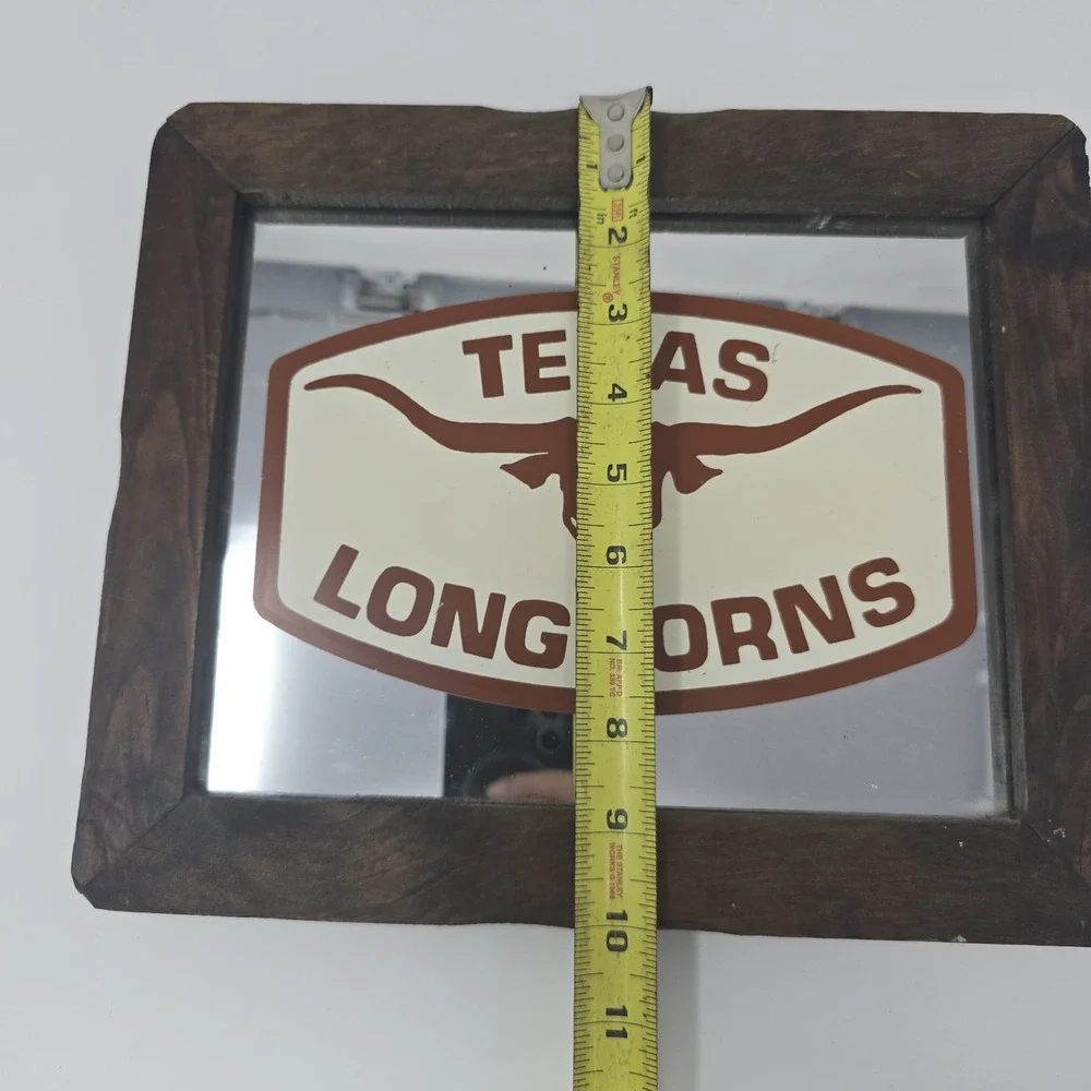 texas longhorns Glass Mirror Sign‎ 12x10